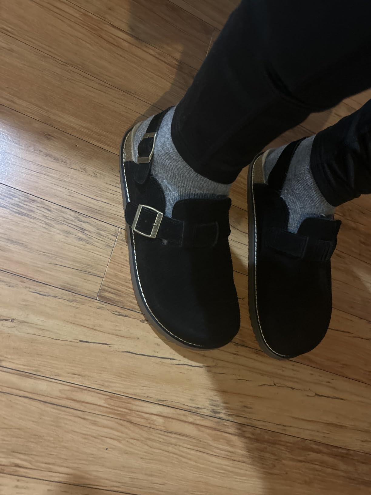 CUSHIONAIRE Brooklyn Genuine Suede Slingback Clogs for Women with Buckle customer photo 1