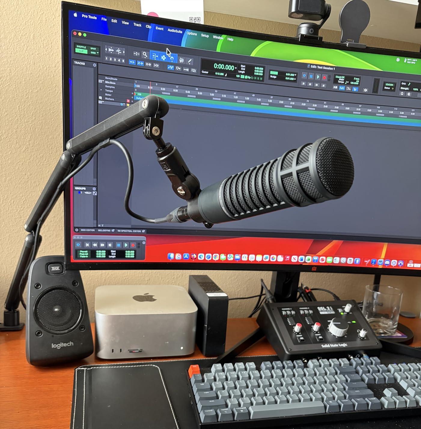 TODI Mic Arm for Lightweight Mics, Microphone Arm Rotatable, Storable Desk Mic Stand for Bear 3LB with Mount Clamp, Mic Stand Boom Arm with Cable Channel with 3/8'' 5/8'' Thread for Podcast, Gaming customer photo 1