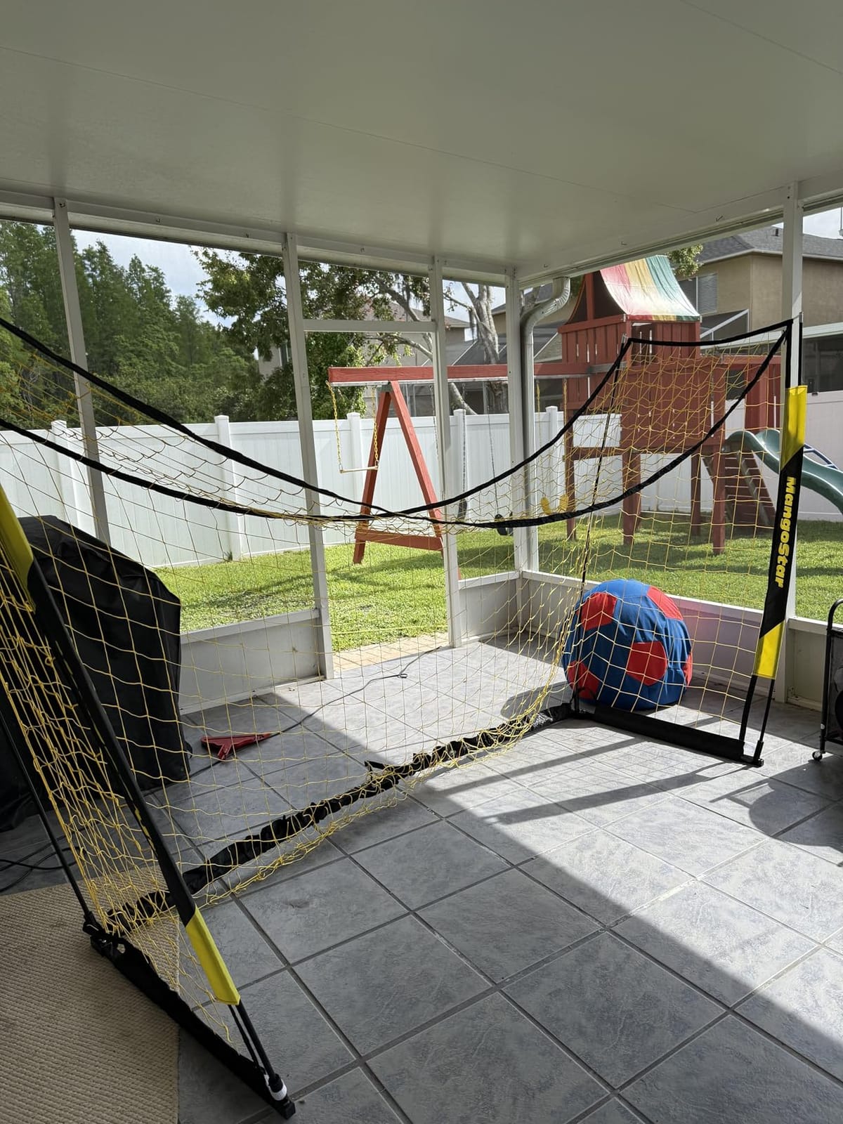 MangoStar Soccer Goal 12X6 FT Soccer Goals for Backyard Portable Soccer Net | Collapsible Design, Easy Setup, Weatherproof Large Soccer Goal for Indoor Outdoor Practice Training with Carry Bag, Stakes customer photo 2