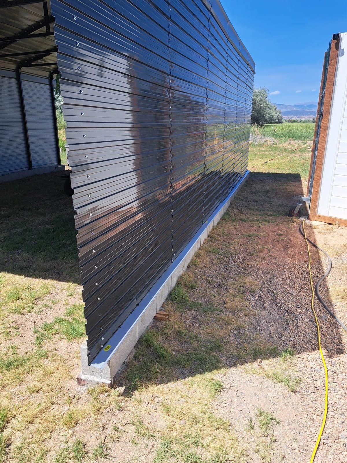 Corrugated Roofing Panels Galvanized Steel Roof Panels, L42.52 x W16.77 Inch Heavy Duty Metal Roof Panels, Roof Protector for Garages, Sheds, Stables and Mobile Homes, Black, 10PCS customer photo 2
