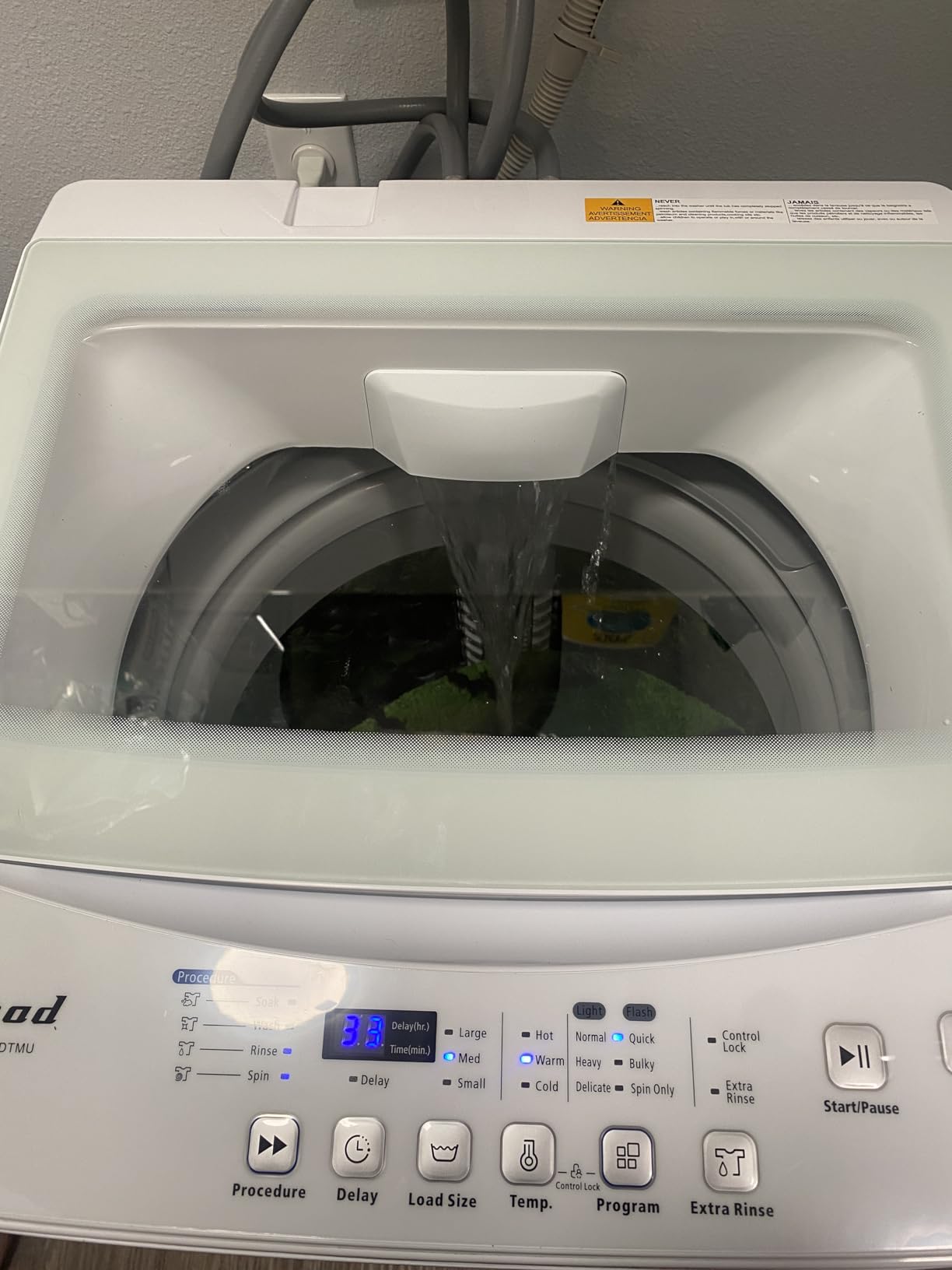 Washer and Dryer Combo, 120V All In One Ventless Compact 2.7 Cu.ft 24 Inch Large Capacity, Lavadora y Secadora 2 in 1 for RV Apartment Home, Child lock, Full-Automatic, Overnight Wash and Dry customer photo 2