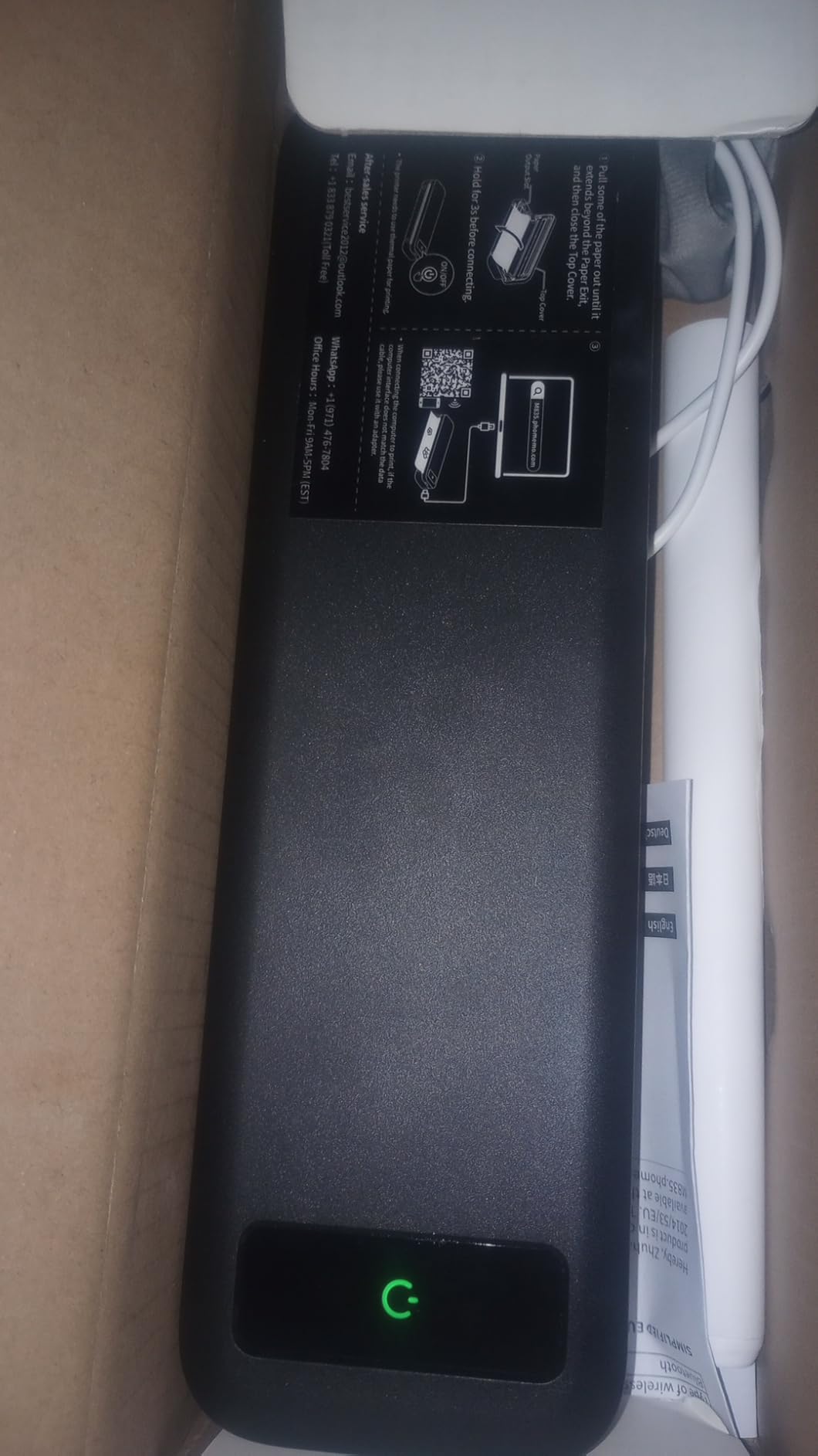 Portable Printers Wireless for Travel, Inkless Thermal Printer with Case | Support 8.5