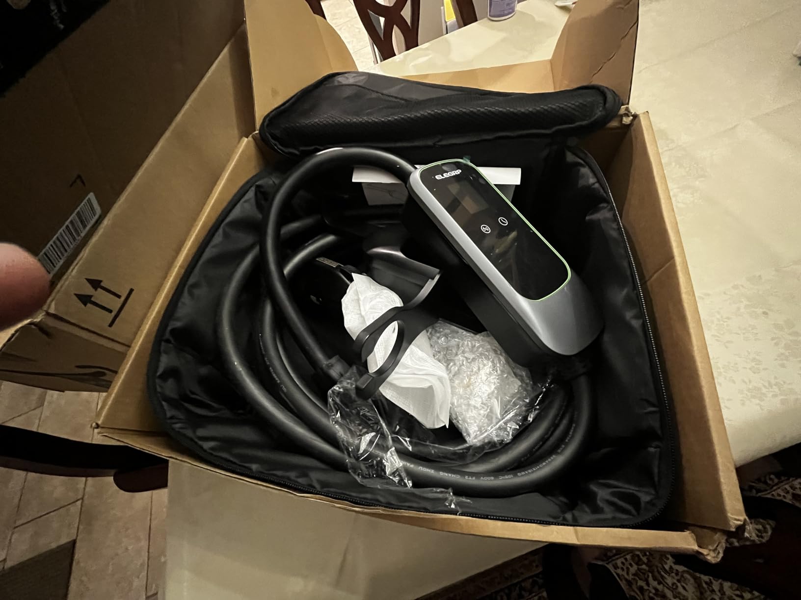 ELEGRP Level 2 EV Charger 40Amp, J1772 Portable Electric Car Charger, 240V NEMA 14-50 Plug, ETL Certified with 25FT Extension Cable customer photo 1