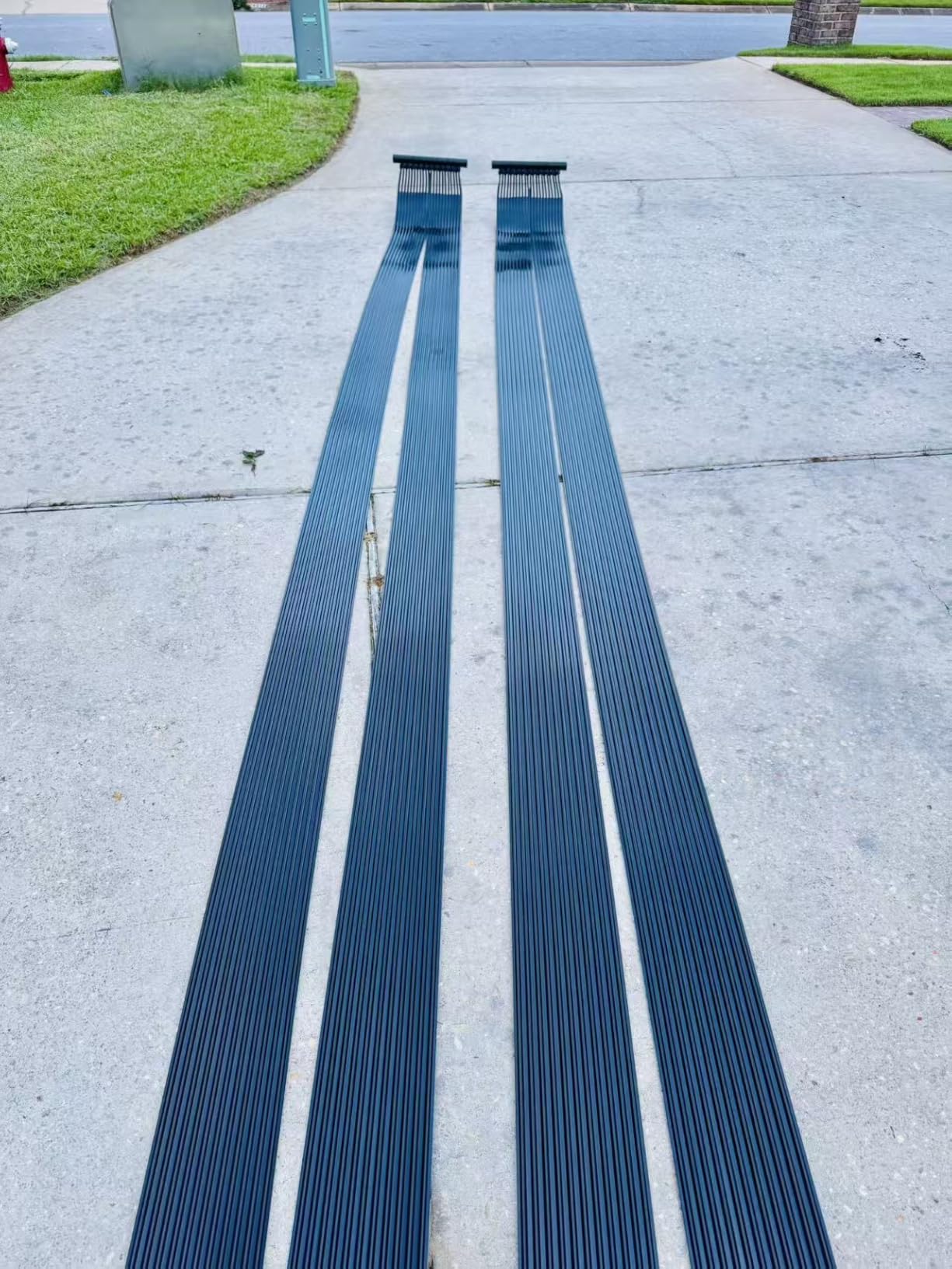 IRONMAX 2.5 x 16.5 Feet Solar Pool Heater for Above Ground & Inground Pools | Weatherproof Solar Pool Heating Panel, Portable Efficient Pool Warmer System, Easy to Install on Outdoor Roofs customer photo 1
