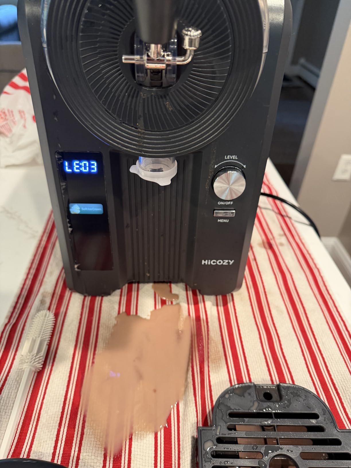 HiCOZY F3 Slushie Machine & Soft Serve Ice Cream Machine, No Ice Needed, Self-Cleaning, 5 Presets for Soft Serve, Frozen Drink, Milk Shake, Margaritas, Frappes and More customer photo 1