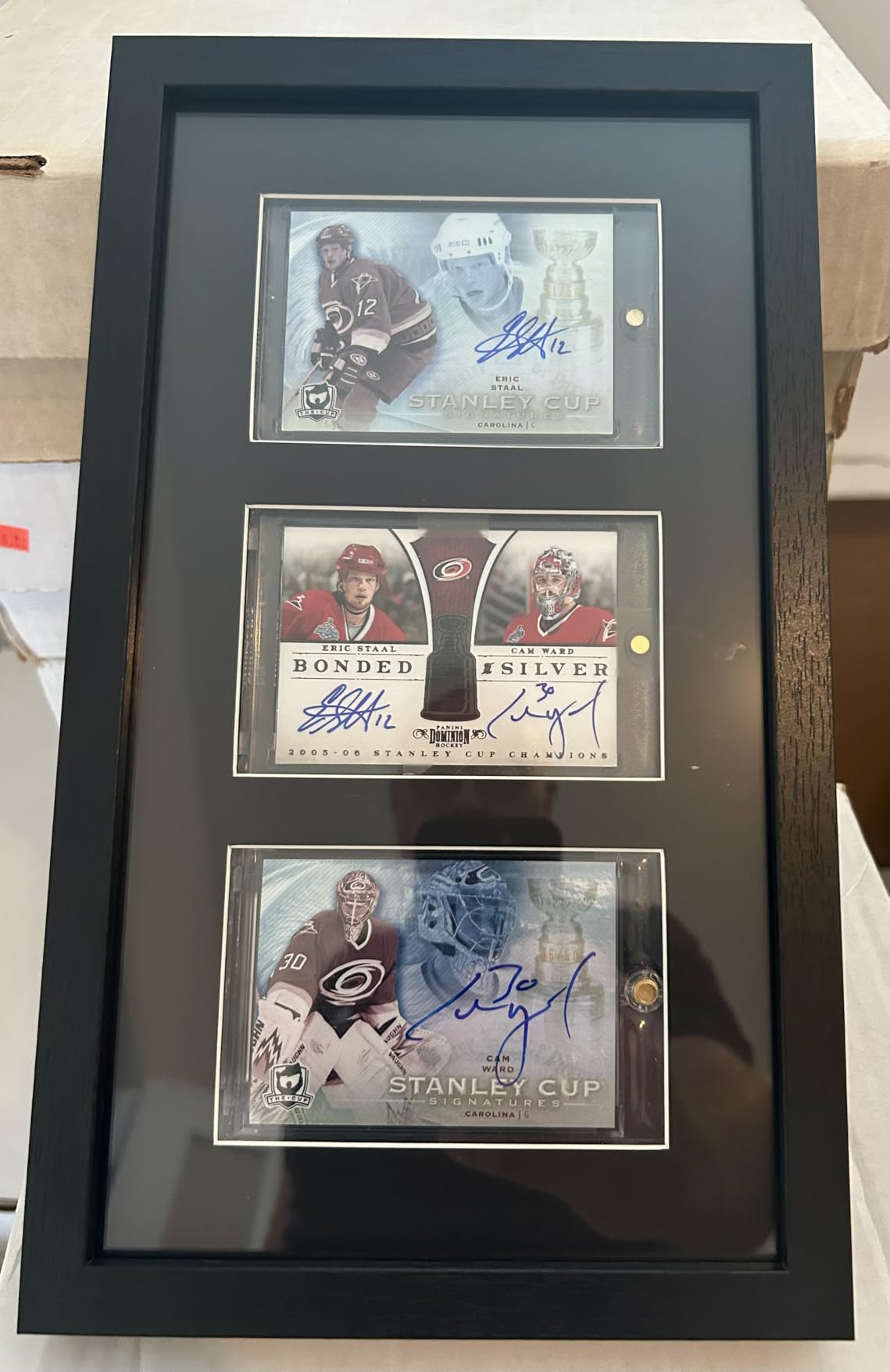 Sports Card Display Frame with Magnetic Card Holder & Tempered Glass | Trading Card Display Case for Baseball, Basketball, Football or Hockey Cards, Single Card Wall Mount or Tabletop Display customer photo 2