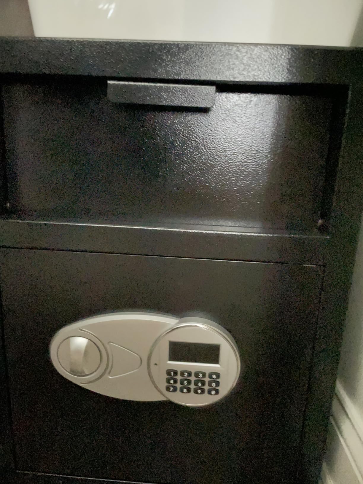2.6 Cuft Depository Safe for Business with Quick Place Drop Slot, Cash Drop Safes with Digital Combination LCD Display and Anti-Fishing, Security Drop Safe for Cash, Mail, Checks, Document customer photo 1