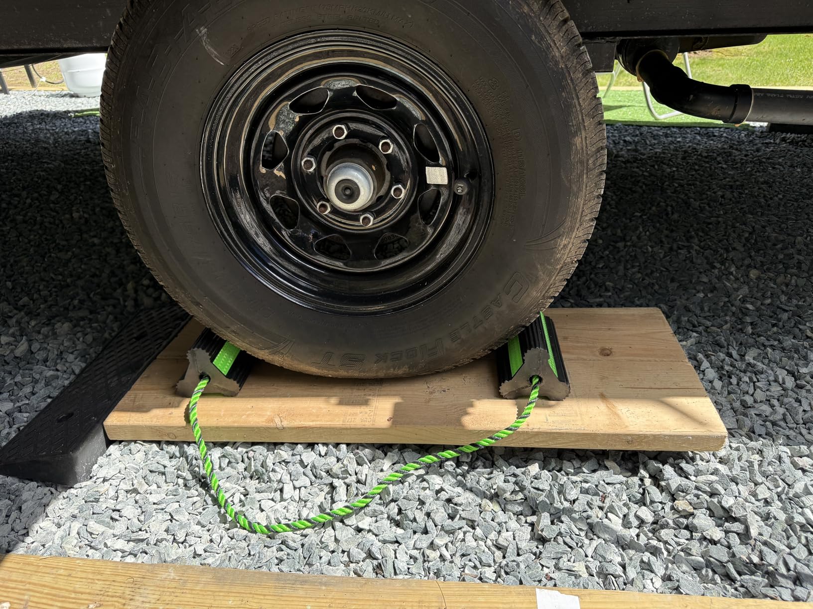 Rhino USA Heavy Duty Rubber Wheel Chocks for Trucks, Trailers, Tires, RVs & Air Planes - Durable, Non-Slip Chocks for Maximum Safety customer photo 2