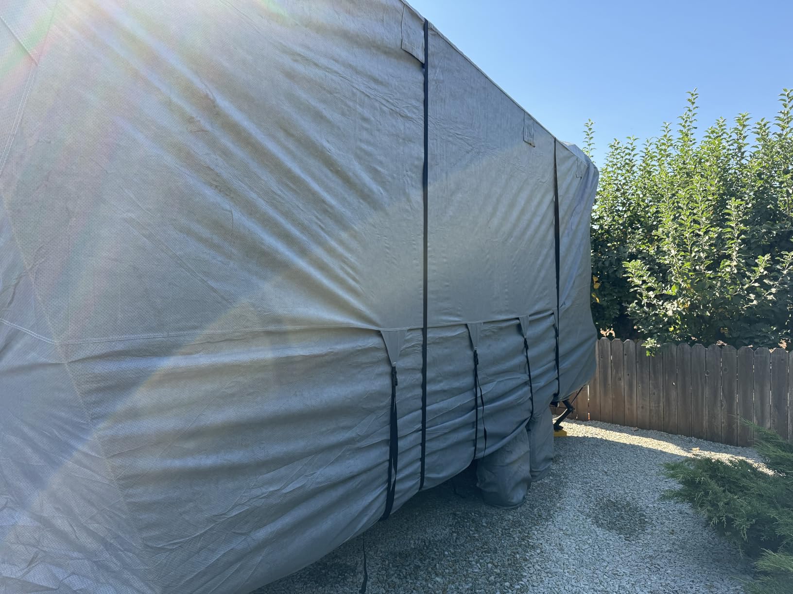 RV Cover 27-30ft, Heavy Duty Extra-Thick 8 Layers Anti-UV Waterproof Windproof Travel Trailer Cover with Accessories customer photo 2