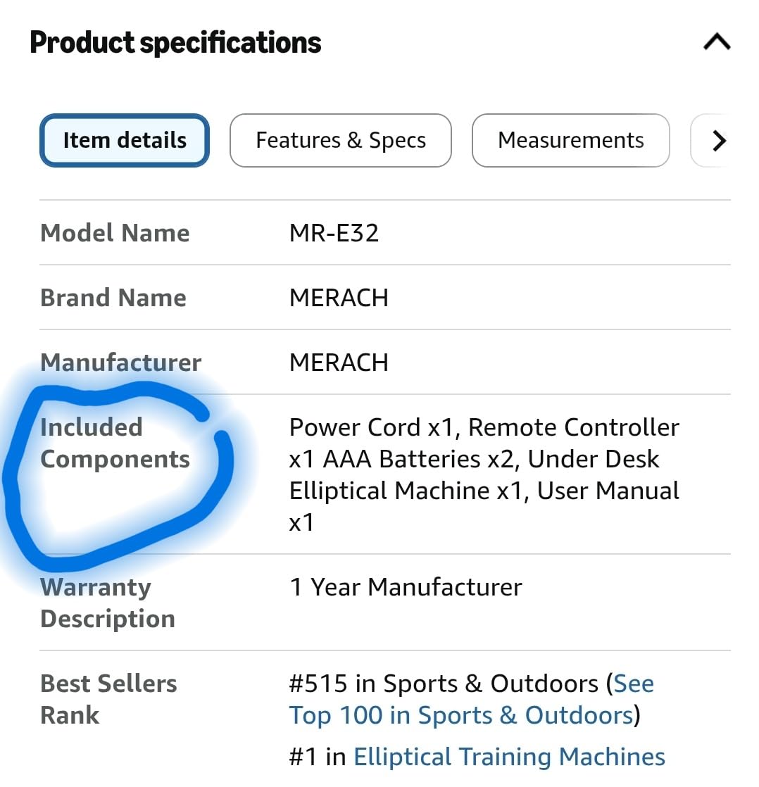 MERACH Under Desk Elliptical, Leg Exerciser While Sitting for Seniors | Quiet Portable Electric Seated Pedal Exerciser Machine with Remote Control & 12-Speeds for Home Office customer photo 1