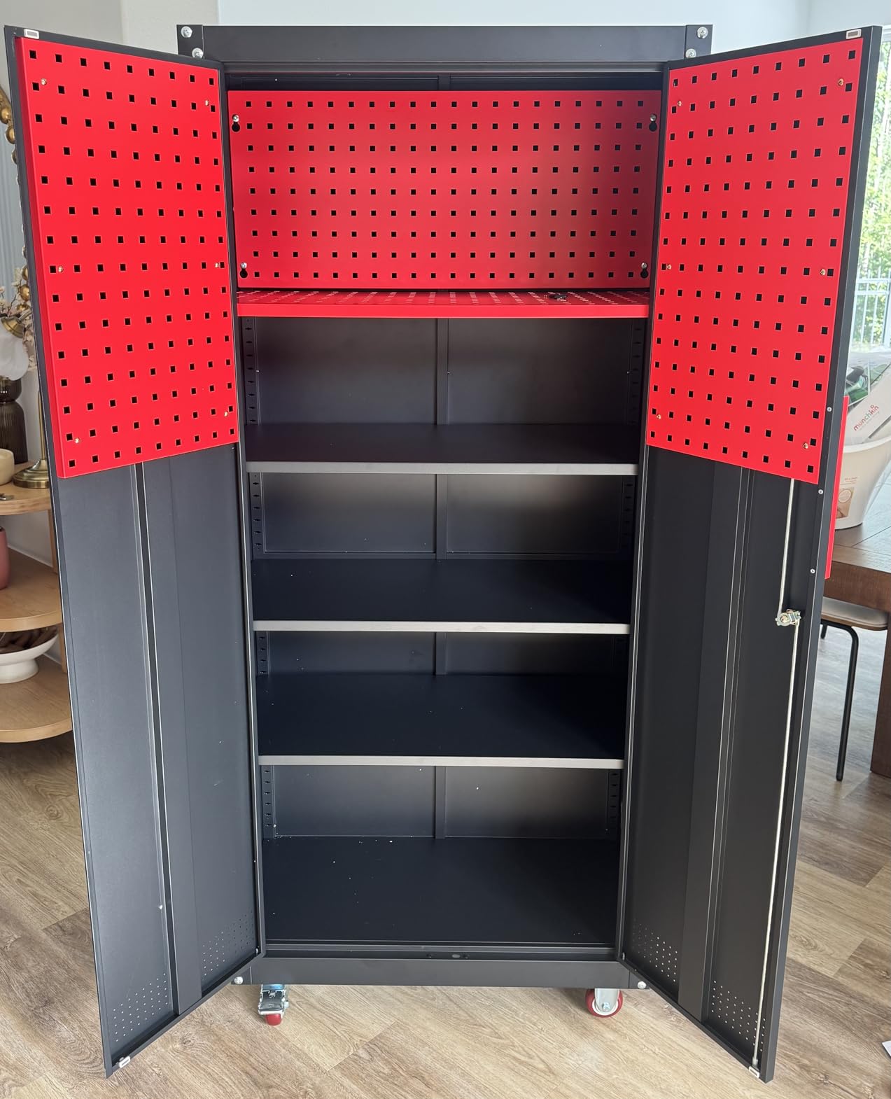 Eltean Metal Garage Cabinets with Wheels, 71