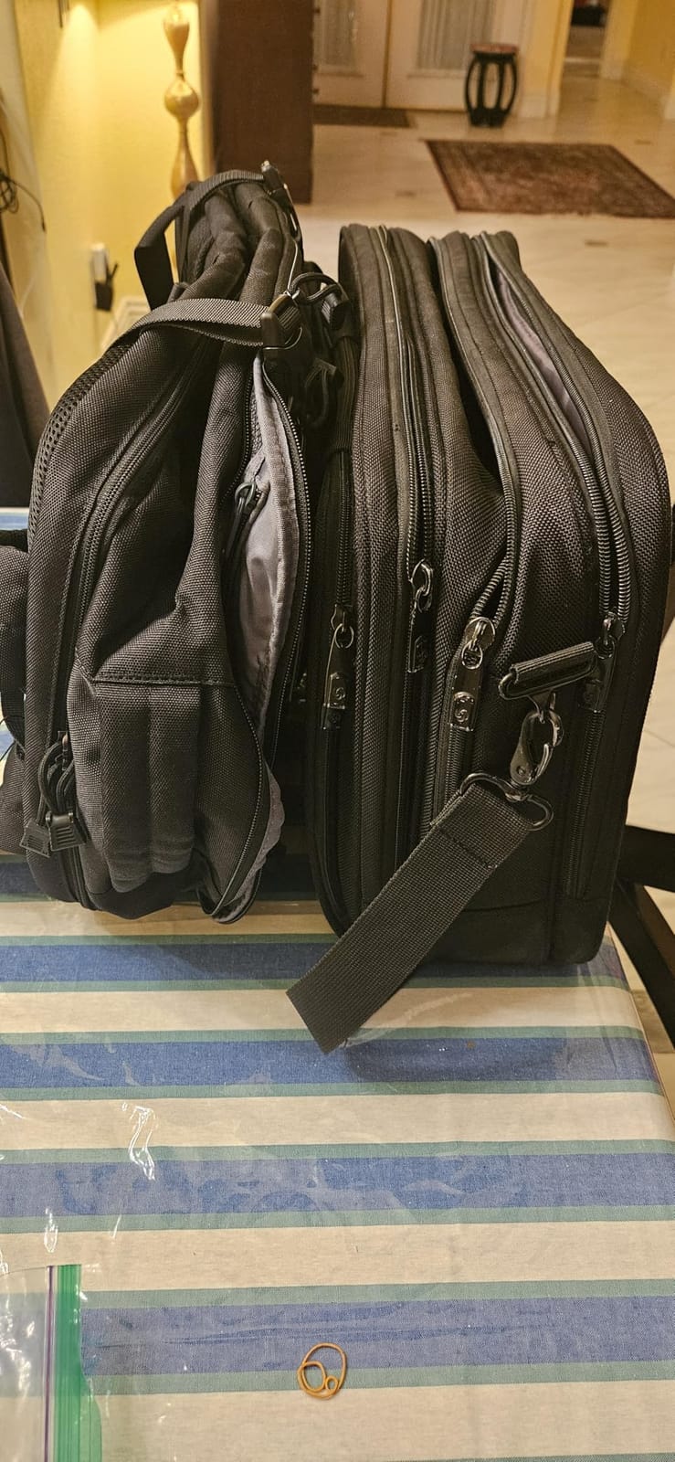 MOZETO TSA Approved Carry On Backpack, Extra Large Tactical Travel Backpack for Men, Airplane Approved Weekender Bag for Flight (Black) customer photo 1