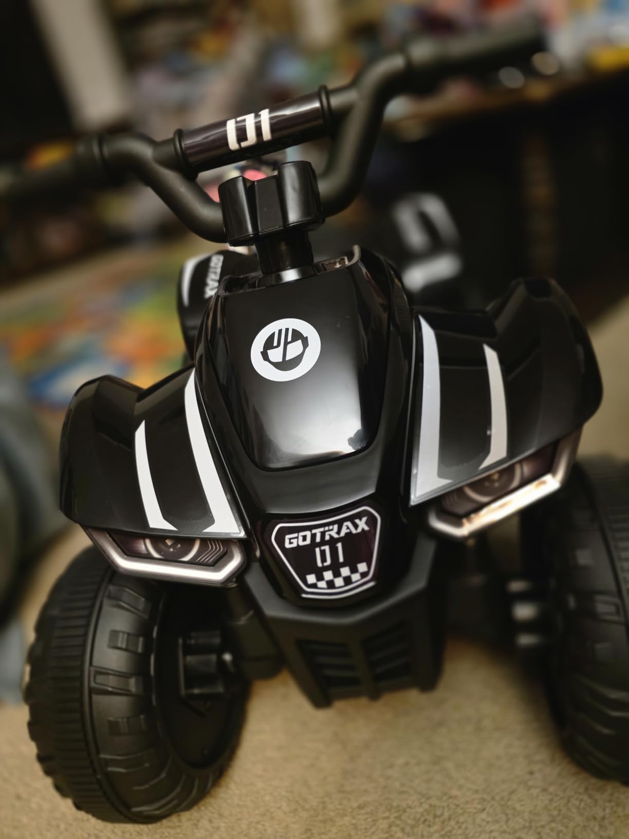 Gotrax Ride on Toy for Toddlers 1.5-4, 12V Battery for 80Mins, Max 1.5MPH | Safe Replaceable Lead-acid Battery, Forward/Reverse 2 Gears, Max 66lbs Load, Electric Vehicle ATV Car Best Gift for Boys Girls customer photo 1
