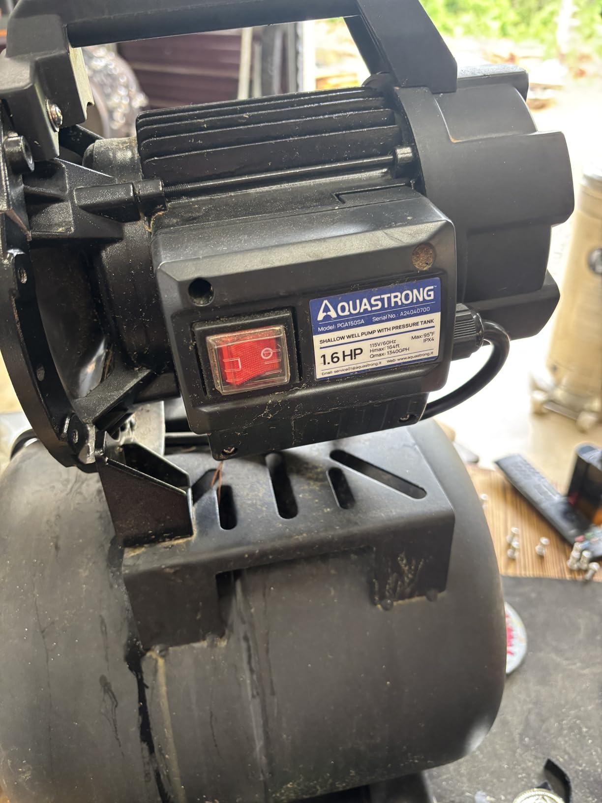 Aquastrong 115V Shallow Well Garden Pump, Stainless Steel, 1320 GPH, Automatic Water Booster Jet Pump for Home, Garden, Lawn, Irrigation, 1.6 HP with Pressure Tank customer photo 2