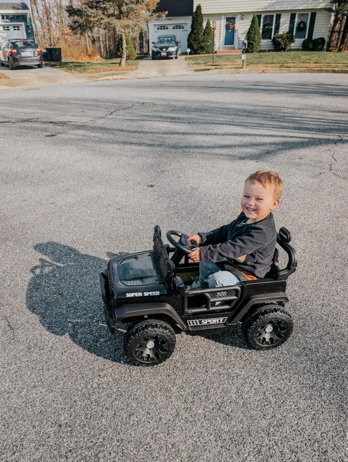 12V Ride on Toys for Kids with Parent Remote Control, Black | Electric Car with Spring Suspension, LED Lights & Music Player - Safe Battery Toy for Kids, Christmas & Birthday Gift customer photo 1
