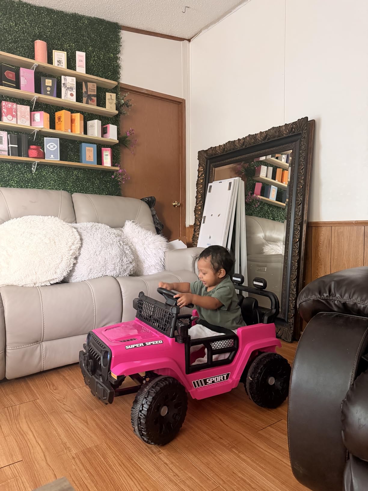 12V Ride on Toys for Kids with Parent Remote Control, Black | Electric Car with Spring Suspension, LED Lights & Music Player - Safe Battery Toy for Kids, Christmas & Birthday Gift customer photo 2