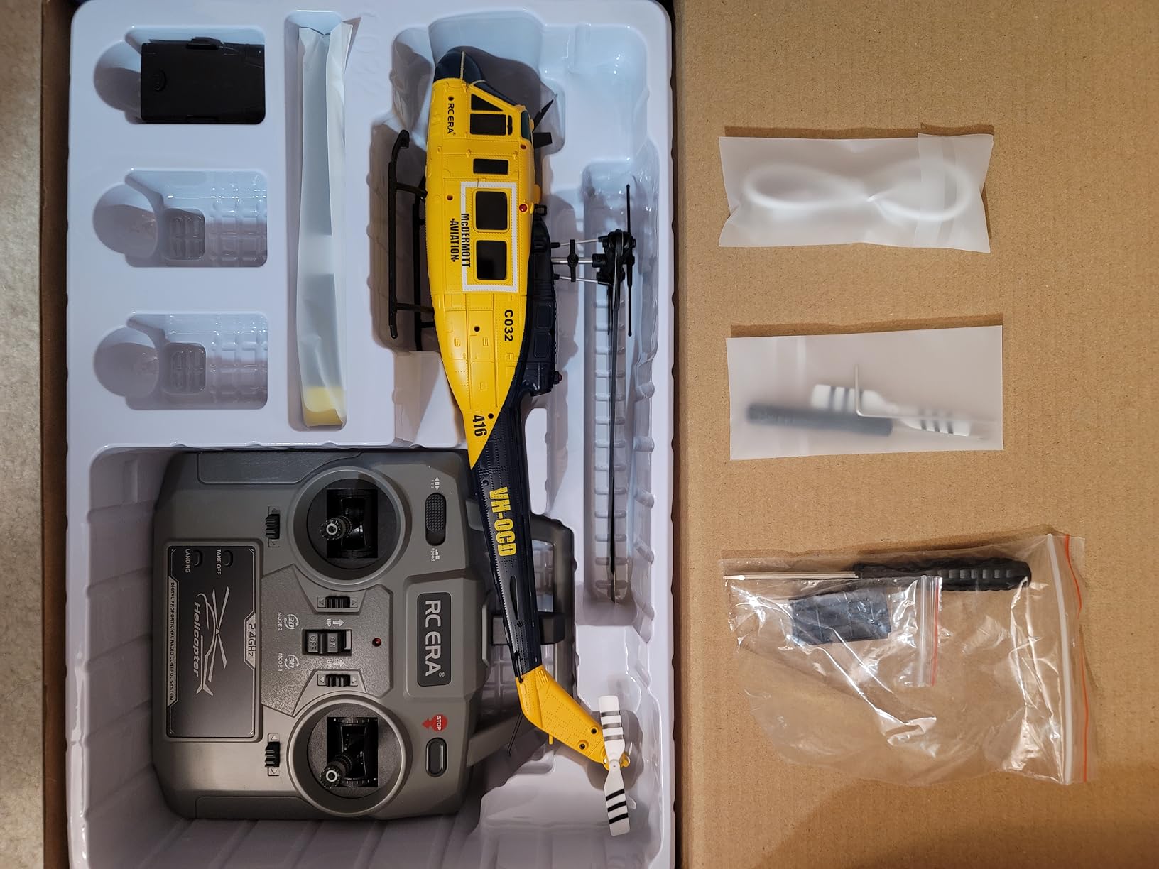 RC ERA C032 UH-1 Huey Helicopter - Remote Control Helicopters for Adult, 1/48 Scale 2.4G 6CH Gyro Stabilized Aircraft with Altitude Hold & Optical Flow, 3D Stunt Drone (Green) customer photo 2