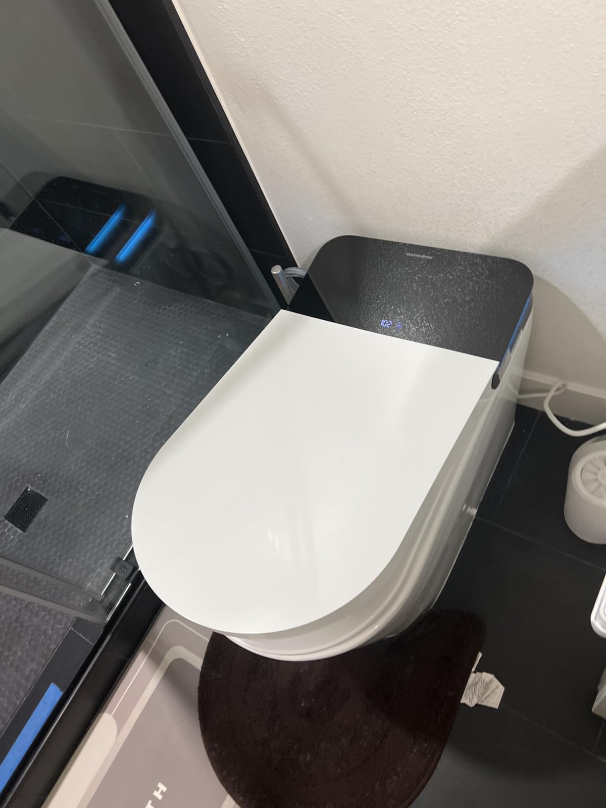 Casta Diva Smart Toilet with Bidet Built in, Auto Open Close, Foot Sensor, 1000 MaP Auto Flushing, ADA Comfort Height, Artistic Lighting, Smart Heated Seat, Foam Dispenser, Tank Built in (CD-U010Max) customer photo 1