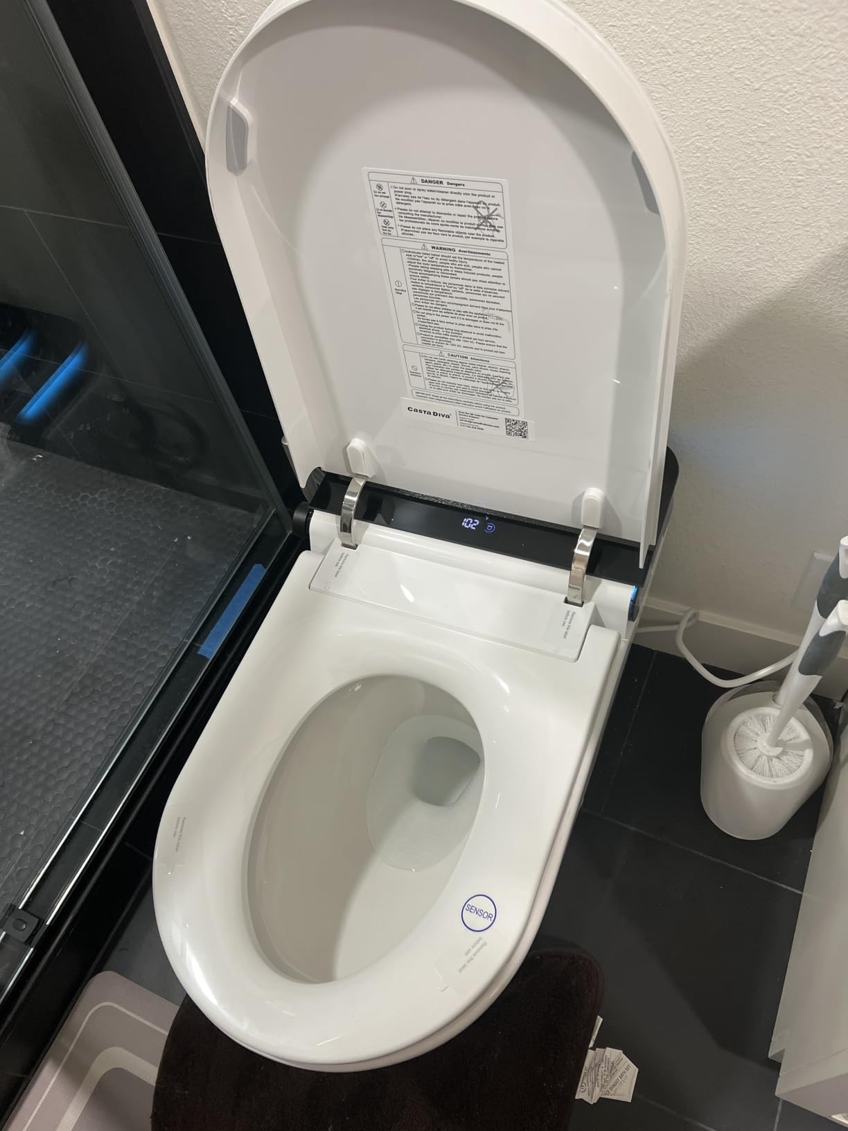 Casta Diva Smart Toilet with Bidet Built in, Auto Open Close, Foot Sensor, 1000 MaP Auto Flushing, ADA Comfort Height, Artistic Lighting, Smart Heated Seat, Foam Dispenser, Tank Built in (CD-U010Max) customer photo 2