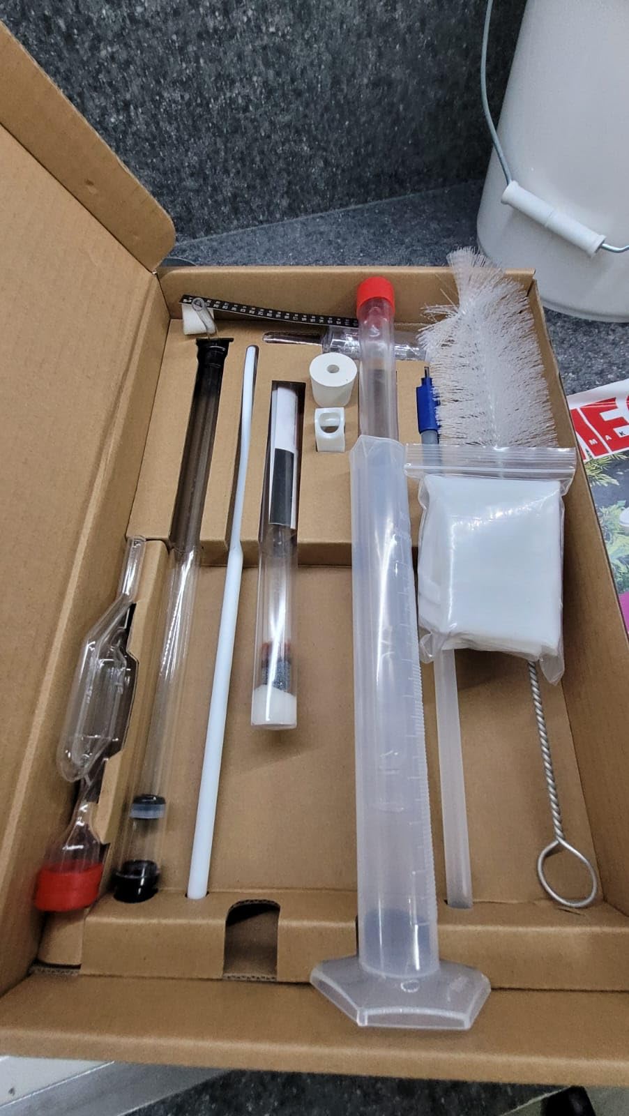 Wine Making Kit & Mead Making Kit | Complete Home Brewing Kit for Beginners & Experts - Includes Glass Carboy, Fermenter, Hydrometer, Siphon, Airlock & More | DIY Wine Brewing Equipment customer photo 1