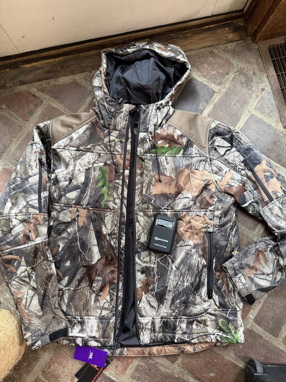 ANTARCTICA GEAR Heated Hunting Jacket for Men with 12V Battery Pack, Hoodie Winter Heated Work Jacket customer photo 1