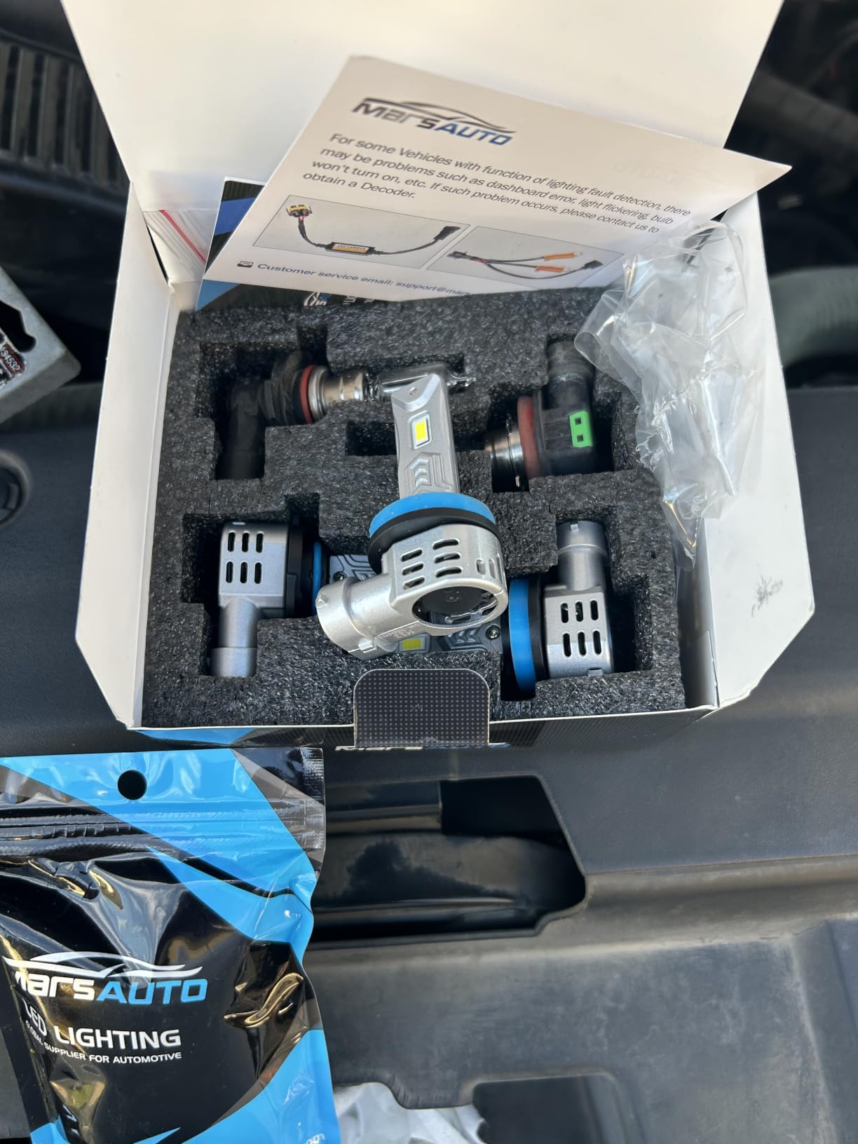 Marsauto H11/H16/H8 LED Fog Light Bulb, 14,000LM 6500K White-2 Pack | Ultra Bright White Light, 70000HRS Lifespan, Plug and Play, Easy Installation customer photo 1
