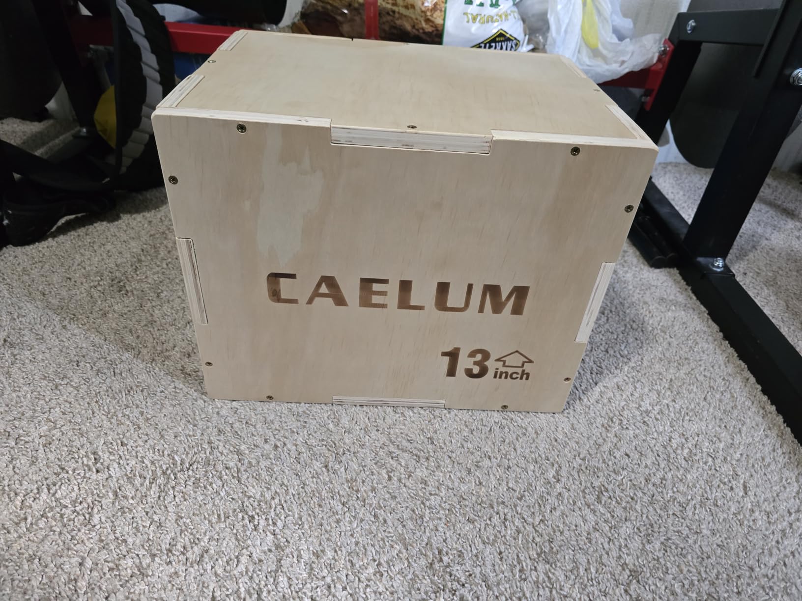 CAELUM 3-in-1 Wood Plyo Box, Non-Slip Plyometric Jump Box for Gym, Squats | 400lbs Capacity, Premium Plywood, Quick Assembly, for Home & Gym, Fitness, Jumping, Squats, Step-ups, Strength Training customer photo 2