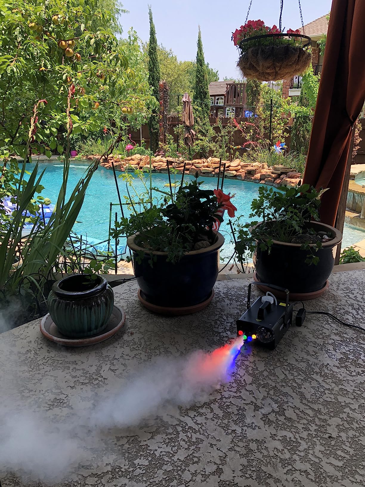 1000W DMX512 Fog Machine with Wireless Remote and 6 RGB LED, Wired Timer Control customer photo 2