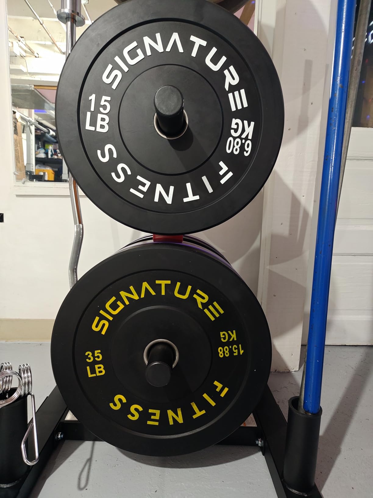 Fitvids 2-Inch Olympic Rubber Weight Plates Sets, Bumper Plates Set for Strength Training, 50-370 Lbs Multiple Options customer photo 1
