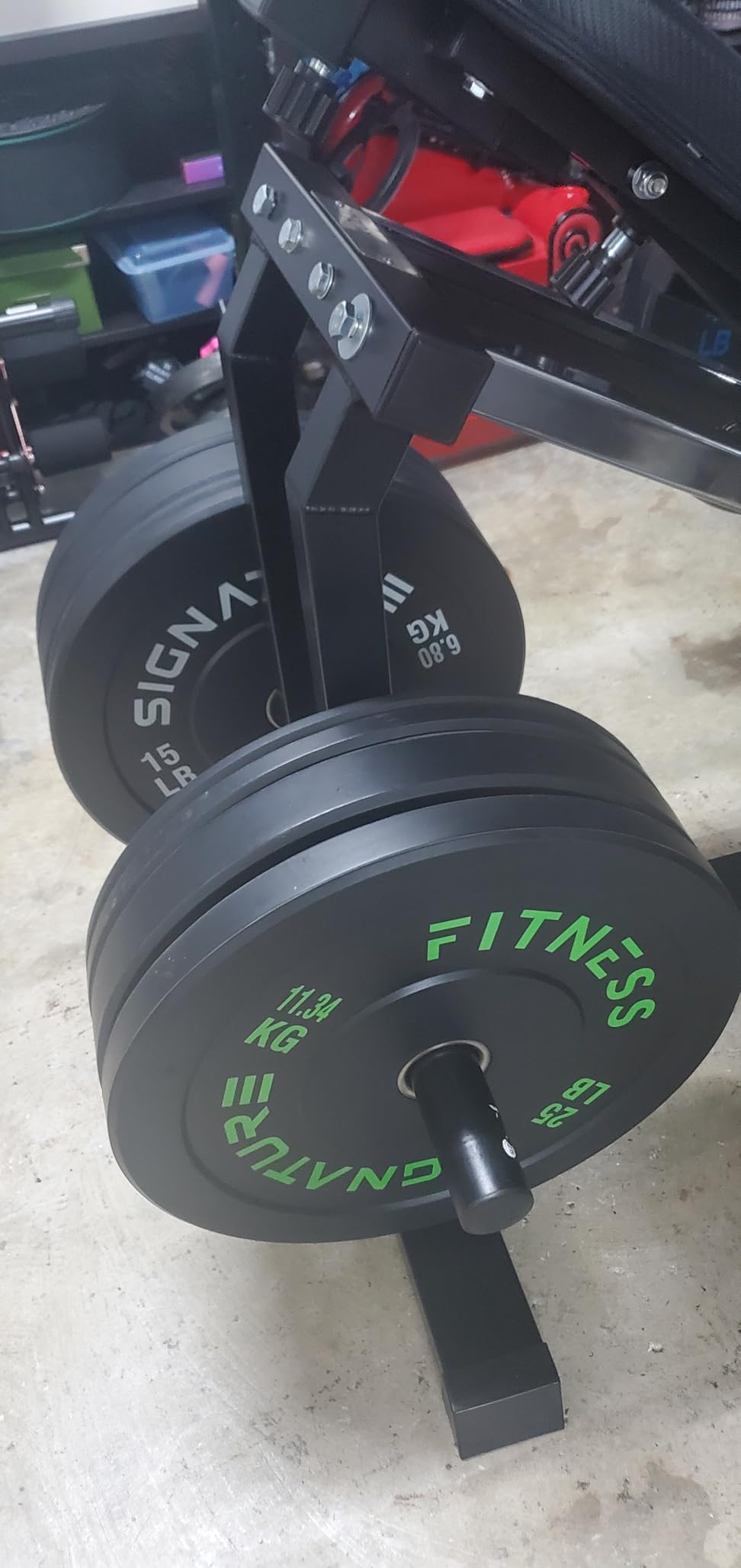 Fitvids 2-Inch Olympic Rubber Weight Plates Sets, Bumper Plates Set for Strength Training, 50-370 Lbs Multiple Options customer photo 2