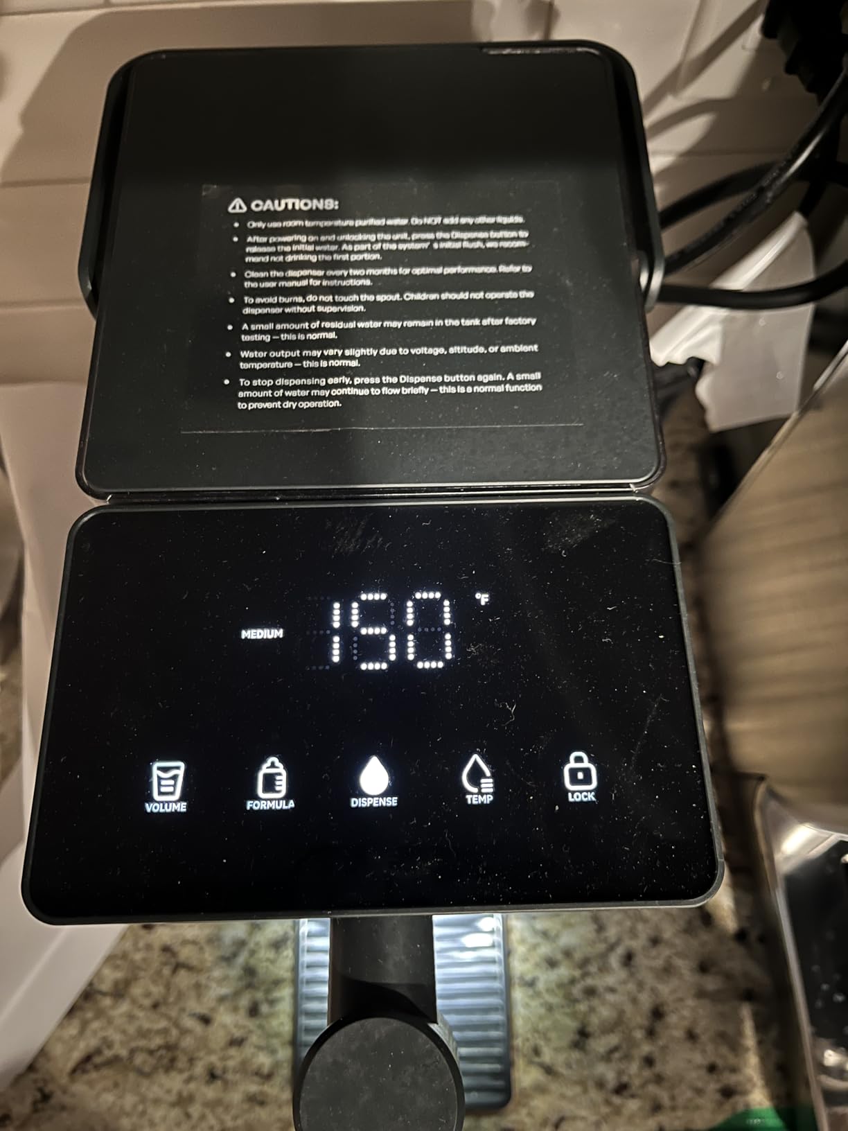 AIRHOP 3L Instant Hot Water Dispenser Countertop 5 Temp 3 Volume Options - 3-sec heating & child lock, BPA-free removable 100oz tank, instant tea coffee maker customer photo 1