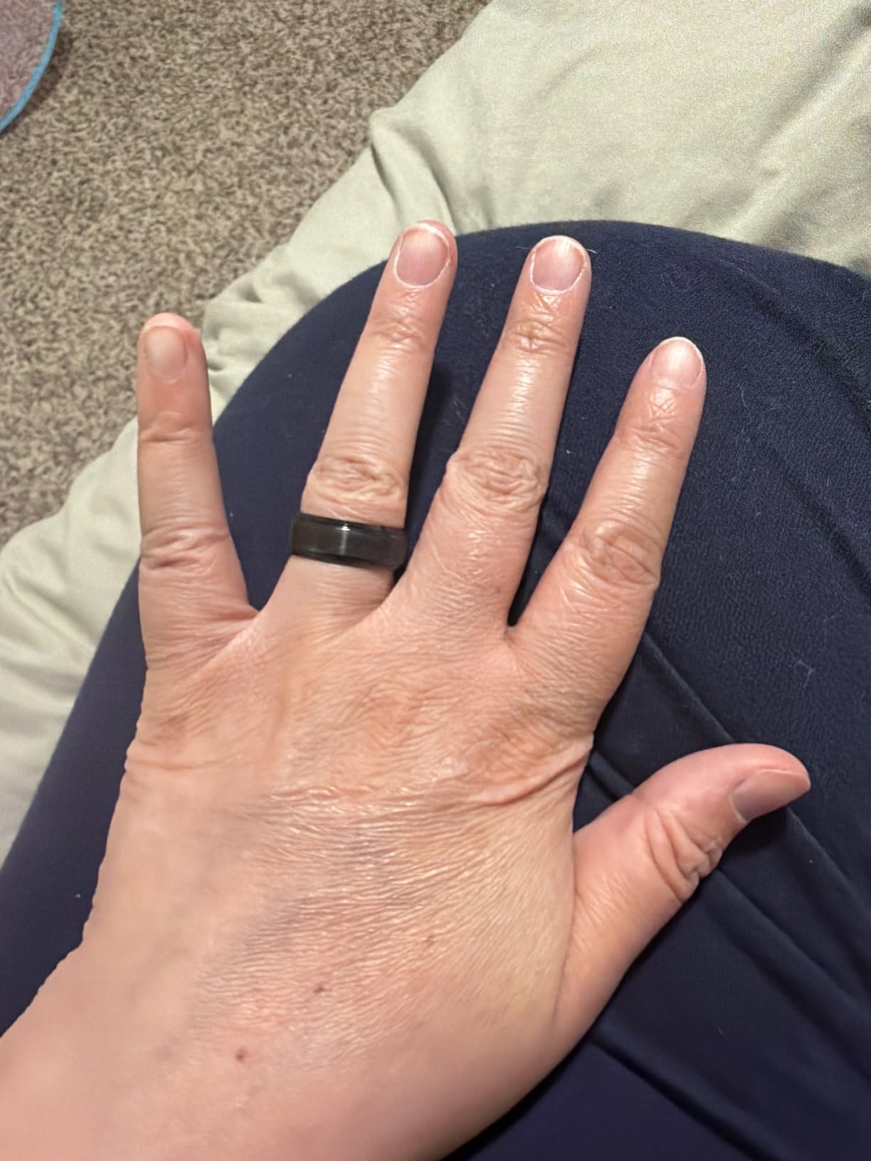 Jstyle 8MM Tungsten Wedding Band Ring Black/Silver/Gold Rings Size 6-14 | Matte Surface Durable Tungsten Wedding Engagement Promise Ring Jewelry Gift Comfort Fit for Him customer photo 1