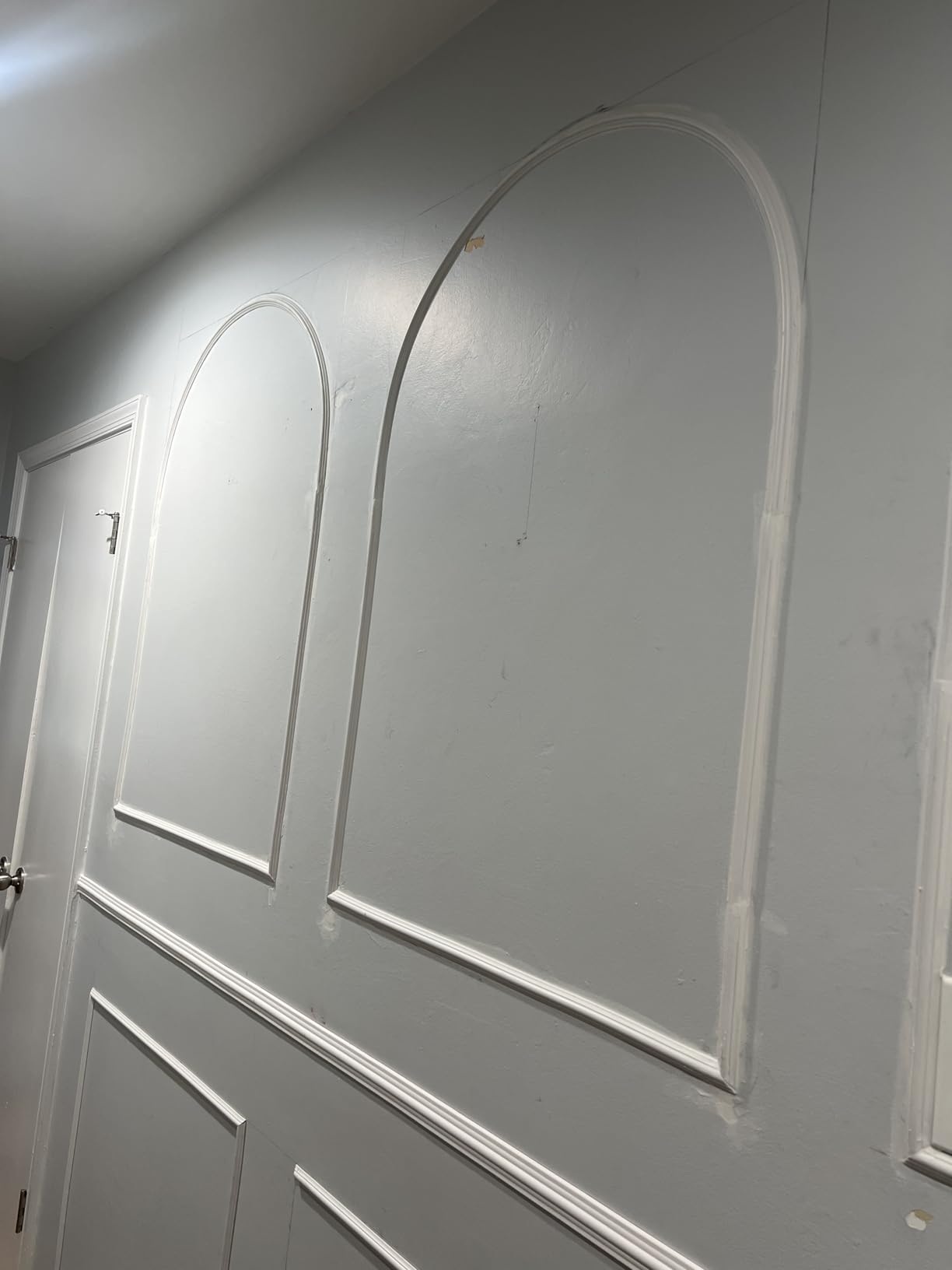 Art3d 30 ft Flexible Peel and Stick Crown Molding Trim, Wall Decor, White | Self-Adhesive, Seamless Application, Durable, Cuttable, Paintable, Modern Style, for Door Frames, Mirror Borders, Edges customer photo 2
