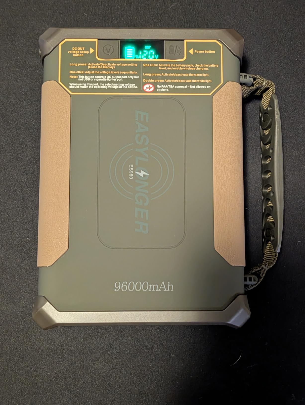 EASYLONGER CPAP Battery Backup ES960 PRO, 297.6Wh LiFePO4 Battery Pack customer photo 2