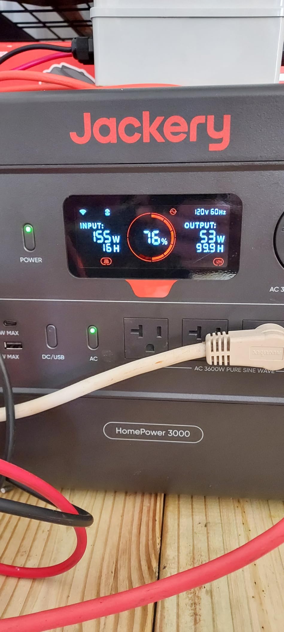 Jackery HomePower 3000 Portable Power Station, 3072Wh, 3600W AC Output | 7200W Surge, LFP Battery, Solar Generator, Essential Home Backup for Home Use, Power Outage (Solar Panel Optional) customer photo 1