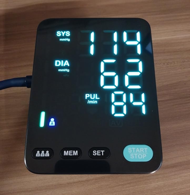 Automatic Upper Arm Blood Pressure Monitor, 3*199 Sets Memory, White | Dual Cuffs (9-17in&13-21in), Large LED Backlit Display, USB-C/4 AAA, Fast 35s reading, Home Use, one-touch, accurate readings customer photo 1