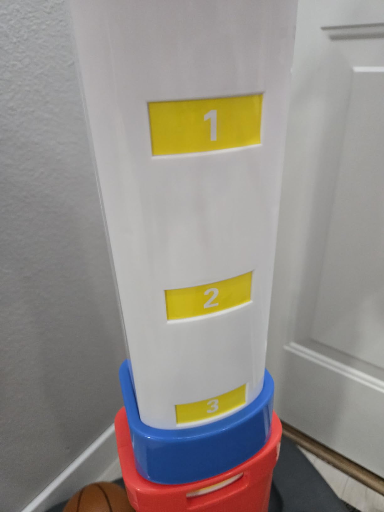 Fisher-Price Grow-to-Pro Basketball Hoop for Toddlers & Kids - Adjustable Height Indoor/Outdoor Play Set with Ball, 18 Months - 5 Year customer photo 2