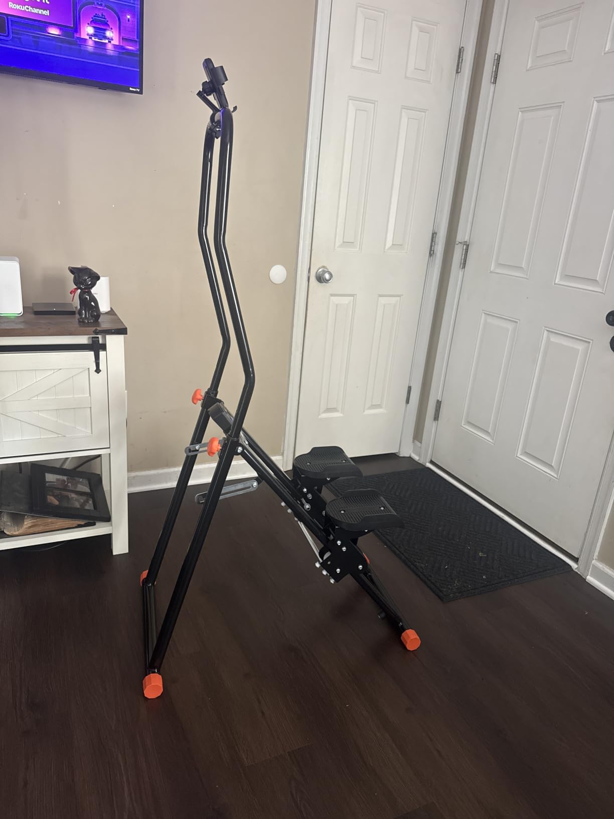 EPHESPORT Stair Stepper for Home with 3-Level High-Tension Resistance | Foldable Design, 2.0 Stair Climber With Height-Adjustable Handlebar, Non-Slip Wide Pedals, Leg Glutes & Full-Body Cardio customer photo 1