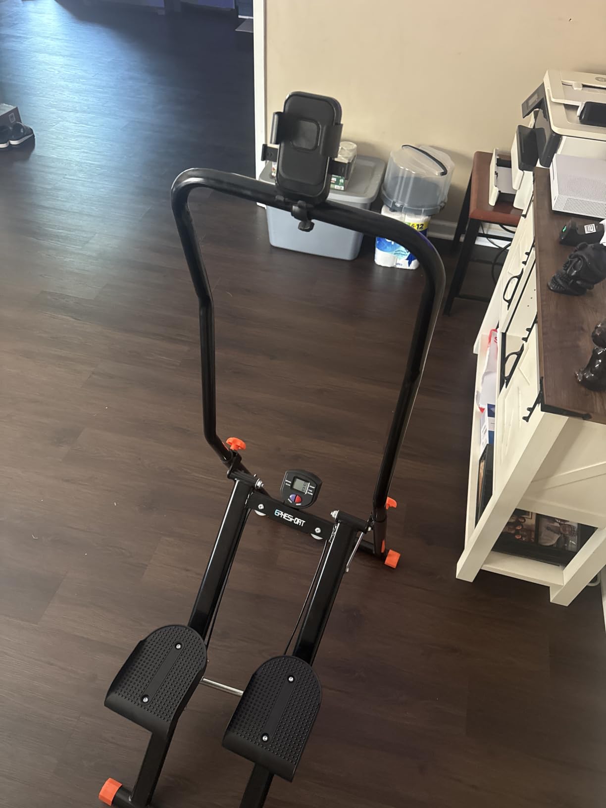 EPHESPORT Stair Stepper for Home with 3-Level High-Tension Resistance | Foldable Design, 2.0 Stair Climber With Height-Adjustable Handlebar, Non-Slip Wide Pedals, Leg Glutes & Full-Body Cardio customer photo 2