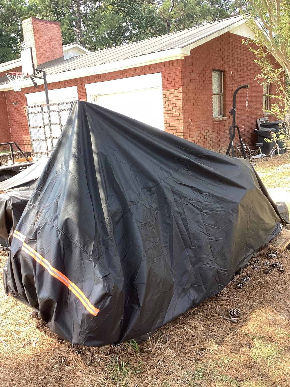 Heavy Duty Tractor Cover Waterproof 600D Oxford (Up to 149 inches) | Fits John Deere, Kubota, Mahindra, New Holland, Massey Ferguson Compact Tractors - All Weather Protection with Storage Bag customer photo 1