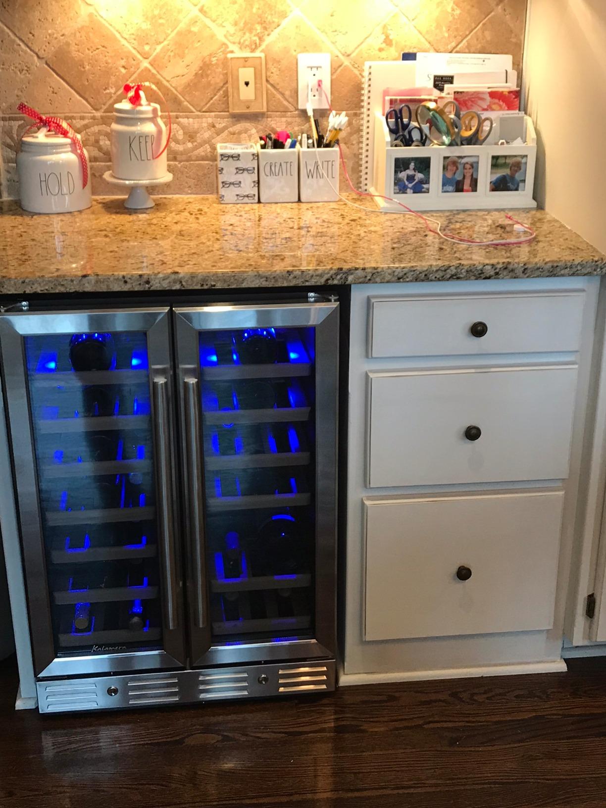 Kalamera Mini Fridge 24 Inch Undercounter Beverage and Wine Cooler customer photo 2