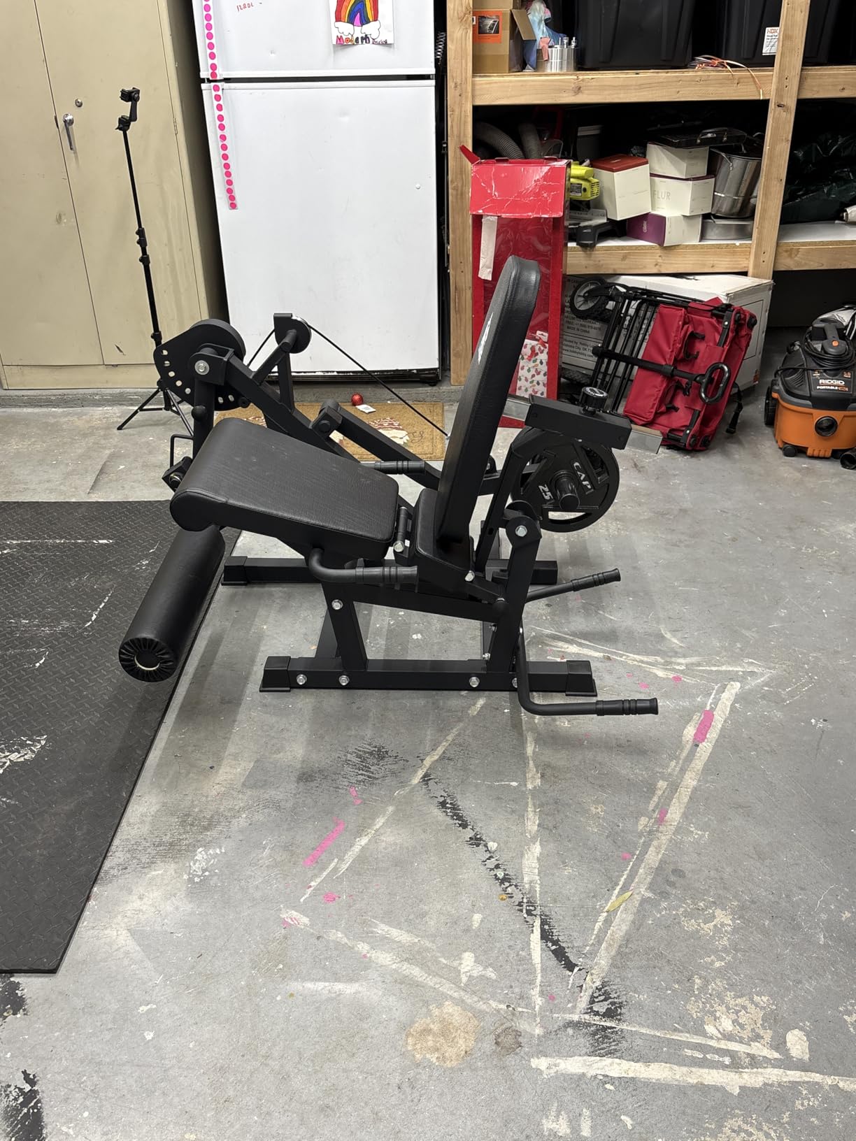 LIONSCOOL Leg Extension and Curl Machine V4.0, 800lbs Weight Capacity | Seated Leg Extension, Lying/Prone Leg Curl, 2-Inch Plate Loaded Cable Strength Training Equipment, Home Gym Thigh Workout customer photo 1