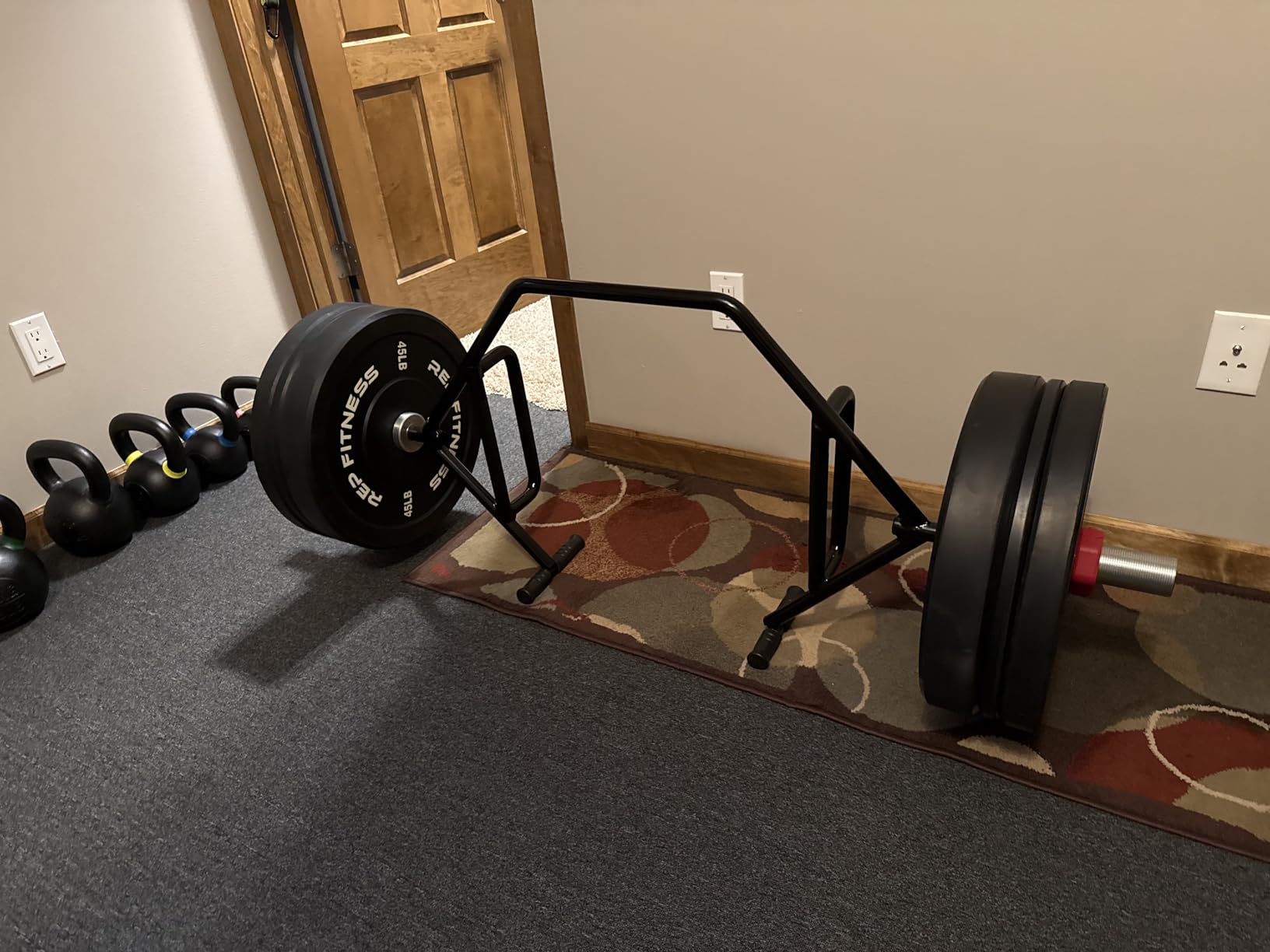 Bells of Steel Trap Bar, Open Ended Hex Bar Deadlift & Olympic Trapbar for Weight Lifting, Heavy Duty Hexagonal Dead Lift Bar with Rotating Sleeves, Built-in Jack, 700lb, for Commercial & Home Gym customer photo 2