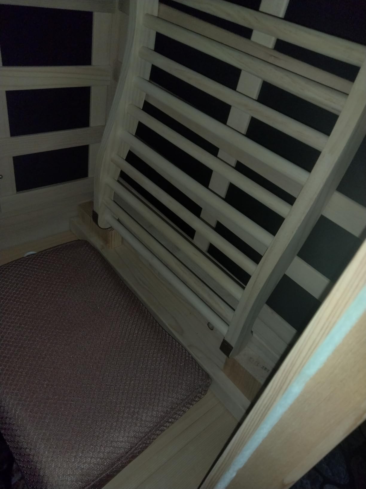 OUTEXER Outdoor 4 Person Sauna Far Infrared Saunas Dry Spa Room | Red Cedar and Canadian Abies Balsamea Wood Wooden Sauna Spa with 7 Color Light 62.2*46.8*81.9 inches customer photo 2
