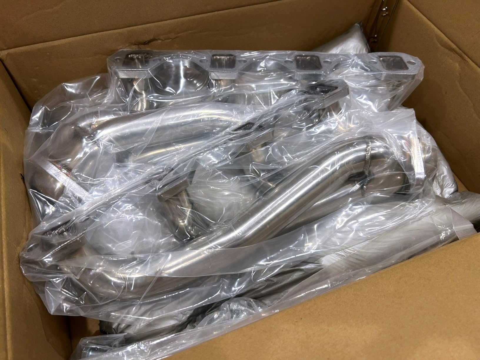 Polished 304 Stainless Steel Shorty Headers For 1979-1993 Ford Mustang 5.0L | Kit Includes Upgraded Copper Gaskets & Header Bolts 302 V8 Fox Body Mustang GT LX Direct Bolt-On Exhaust Headers 3/8
