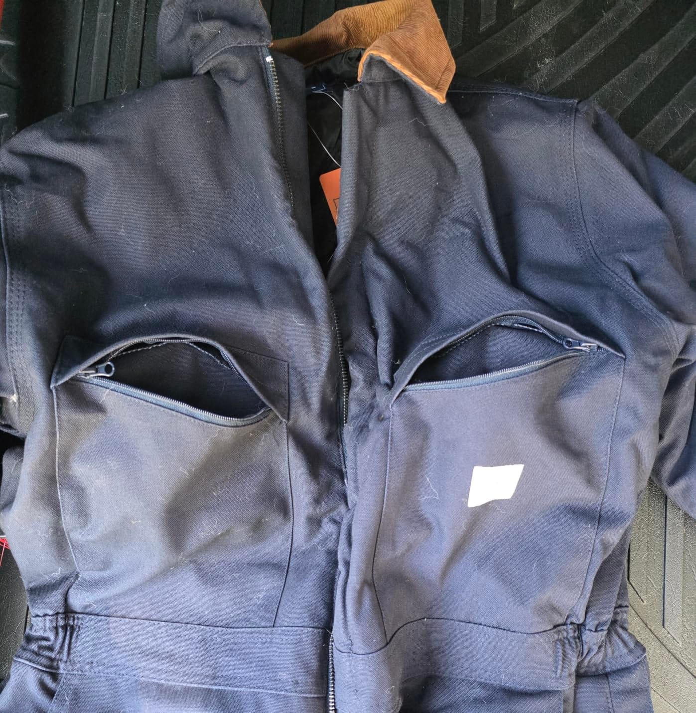 HISEA Insulated Coveralls for Men, Winter Water Resistant Work Coveralls, Loose Fit Utility Canvas Jumpsuit for Cold Weather customer photo 2