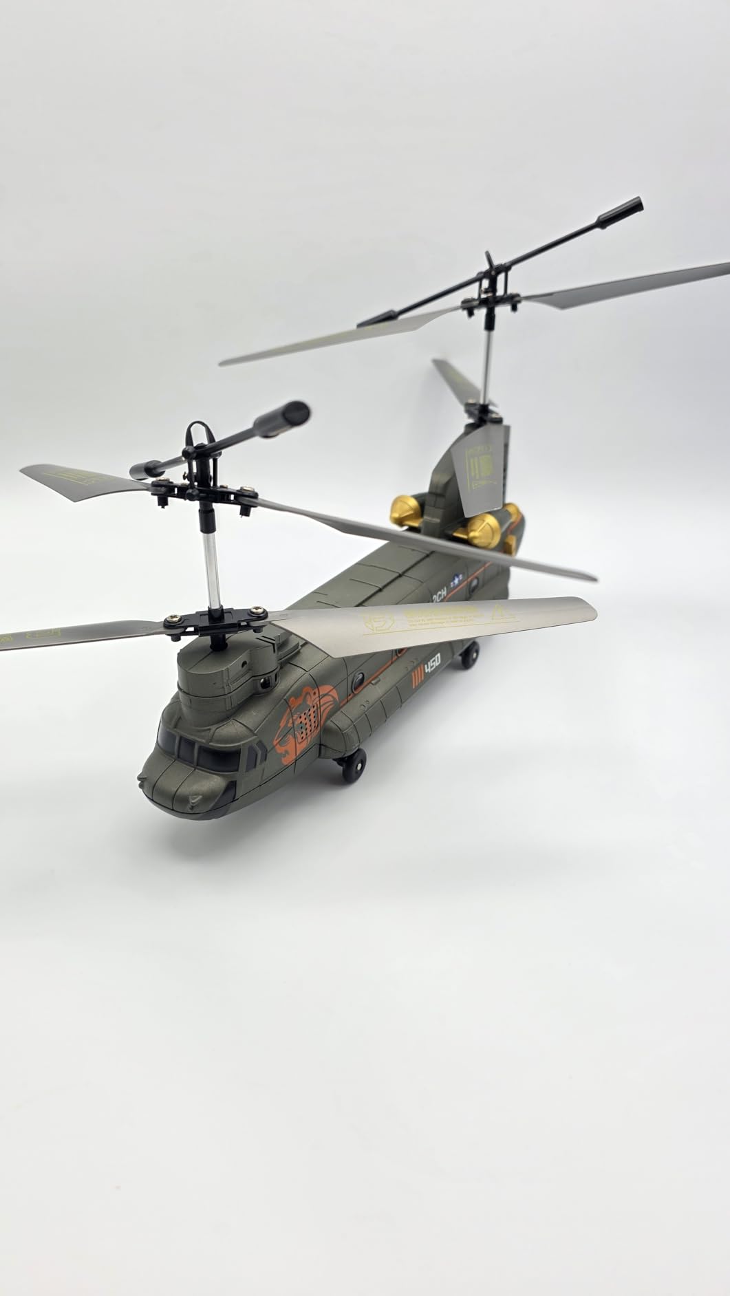 XIKOTEC Remote Control Helicopter, RC Helicopters with Altitude Hold, One Key take Off/Landing, LED Light, Low Battery Reminder, Military Transport Army Helicopter Toys for Kids and Military Fans customer photo 1