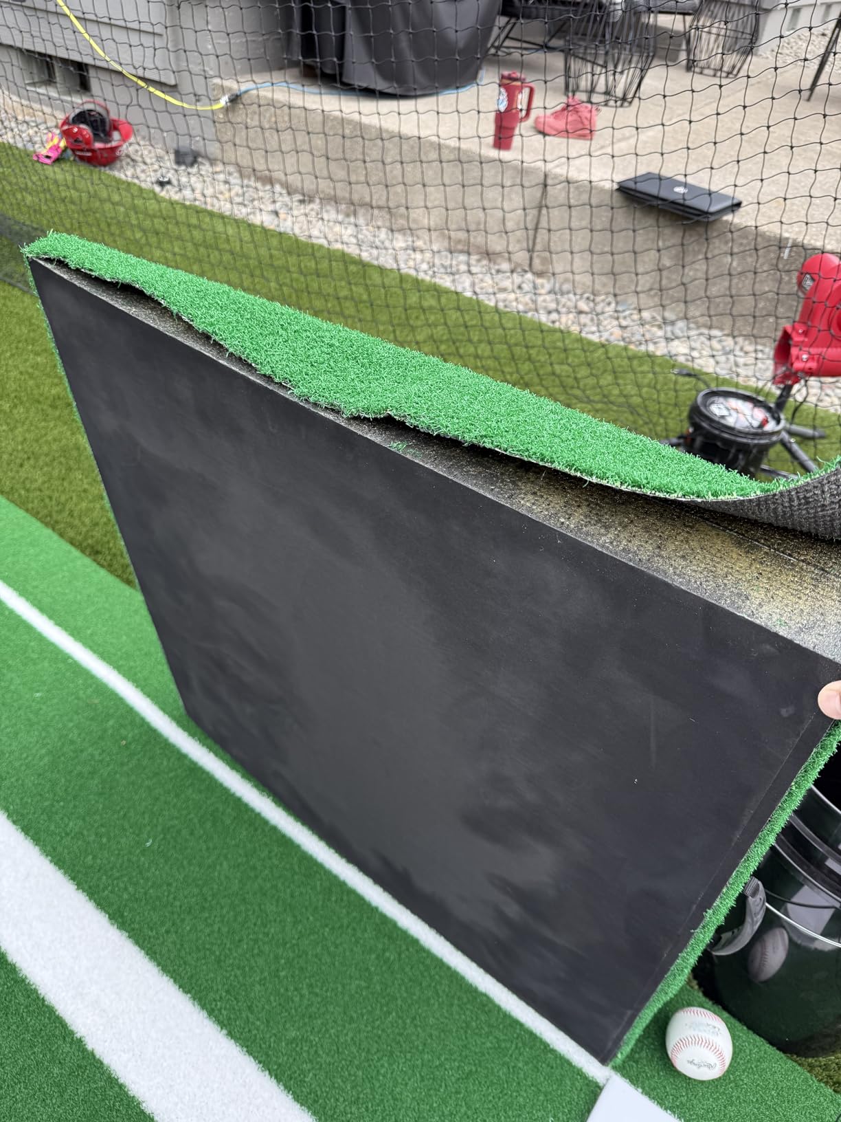 Shopsource Pitching Mound, Portable Pitchers Mound for Baseball Softball | with Non-Slip Rubber Plate, Baseball Mound for Pitching Training Game customer photo 2