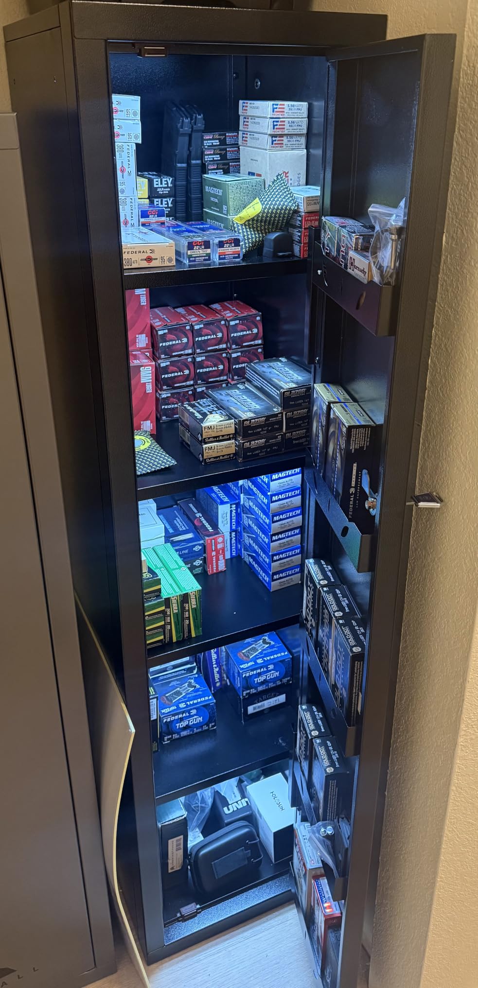 KAER 18-20 Gun Safe Gun Cabinet Large Gun Safes for Rifles and Pistols Rifle Safe for Home High Capacity Electronic Gun Cabinets for Rifles and Shotguns with Drawer, Removable Shelf customer photo 1