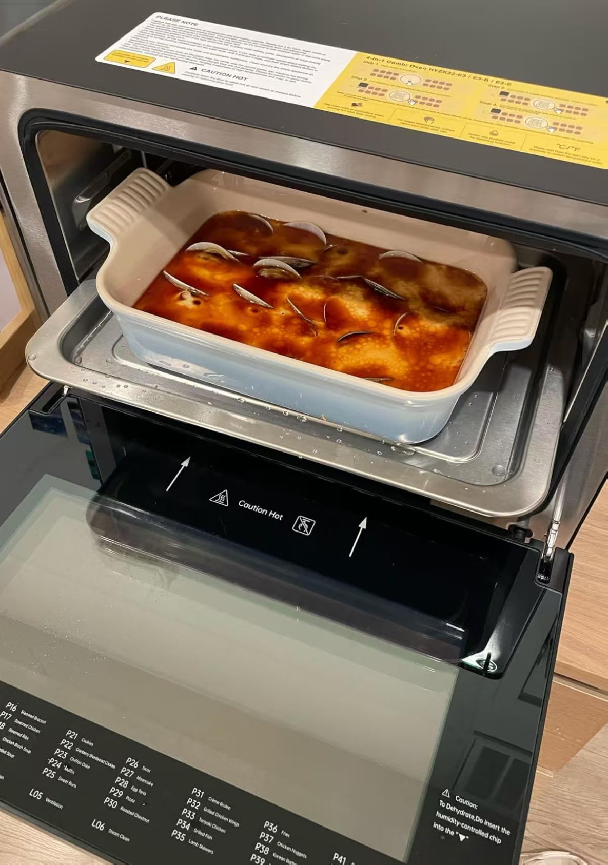 FOTILE HYZK32-E3-B ChefCubii 1.1 cu. ft. 4-in-1 Combi-Steam Oven with Steam-Bake, Air Fry, Convection, Dehydrator Functions, and 50 Preset Menus, Black customer photo 1